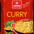 Vifon Curry Ostra, Instant-Nudelsuppe mit Hähnchengeschmack 70 g – Packung, Vorderseite