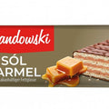 Lewandowski Waffelriegel Salzkaramell 45 g – Packung, Vorderseite