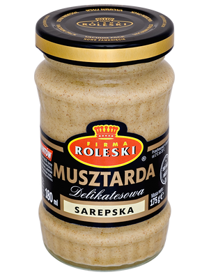 Roleski Musztarda Sarepska, Tafelsenf 175 g – Packung, Vorderseite