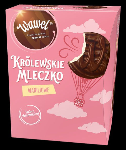 Wawel Królewskie Mleczko, Schaumzuckerware mit Vanillegeschmack 300 g – Packung, Vorderseite