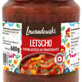 Lewandowski Letscho, Paprikastücke in Tomatensauce 680 g – Glas, Vorderseite