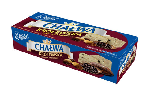 Wedel Sesam-Halva mit Rosinen, Erdnüssen und Kakao 250 g – Packung, Vorderseite