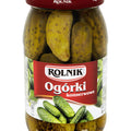 Rolnik Ogórki, Gewürzgurken 850 g – Glas, Vorderseite