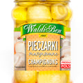 WaldiBen Pieczarki, eingelegte Champignons 300 g – Glas, Vorderseite