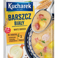 Kucharek Barszcz biały, weißer Borschtsch Instantsuppe 40 g – Packung, Vorderseite