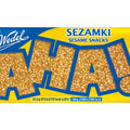 Wedel AHA!, Sesamriegel 27 g – Riegel, Vorderseite