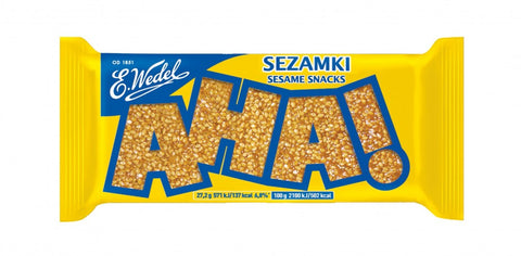 Wedel AHA!, Sesamriegel 27 g – Riegel, Vorderseite