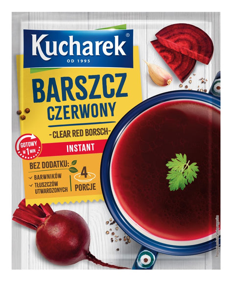 Kucharek Barszcz czerwony, Borschtsch Instantsuppe 48 g – Packung, Vorderseite