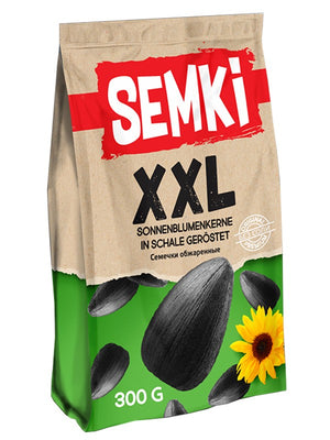 SEMKI – XXL Sonnenblumenkerne in Schale, geröstet, 300 g