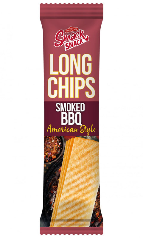 Smack American Style Smoked BBQ, Kartoffelsnack 60 g – Packung, Vorderseite