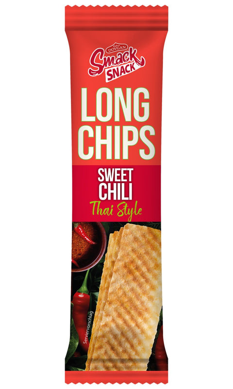 Smack Thai Style Sweet Chili, Kartoffel-Weizen-Chips 60 g – Packung, Vorderseite