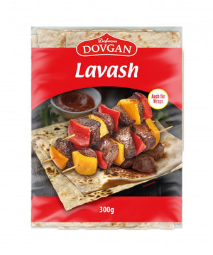 Dovgan Lavash, Fladenbrot aus Weizenmehl 300 g – Packung, Vorderseite