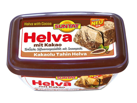Suntat Helva, halva de sésamo com cacau 350 g – embalagem, frente