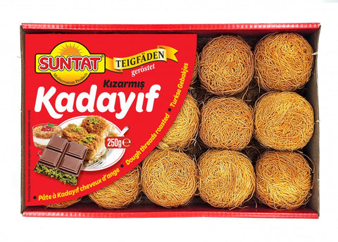 Suntat Burma Kadayıf, fios de massa torrados 250 g – embalagem, frente
