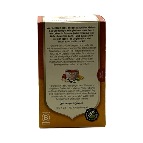 Chá Yogi - Ingwer Orange mit Vanille - 30,6 g