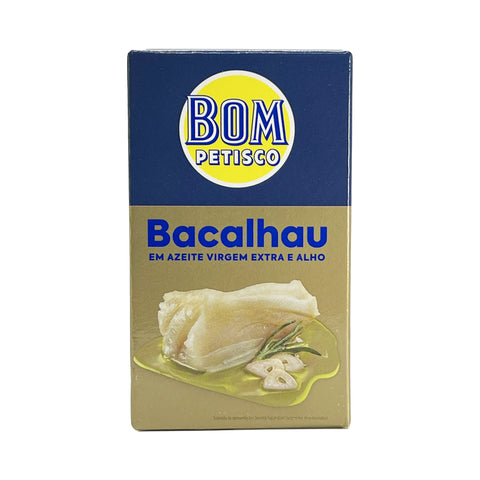Bom Petisco - Kabeljau in nativem Olivenöl extra und Knoblauch - 80 g