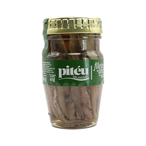 Pitéu - Anchovy Fillets in Olive Oil - 80 g