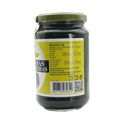 Macarico - Whole Black Olives - 350 g