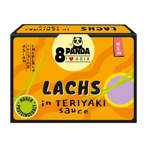 8 Panda - Lachs in Teriyakisauce - Karton 12 × 110 g
