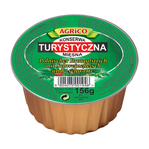 Agrico - Fleischkonserve aus Schweinefleisch (Konserwa turystyczna) - 10 × 156 g
