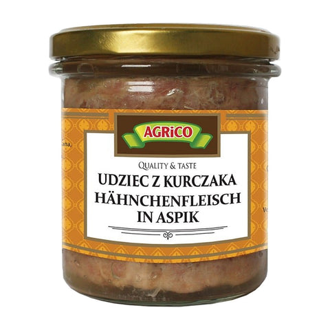 Agrico - Fine Chicken Meat (Hähnchenfleisch in Aspik) - Karton 8 × 300 g