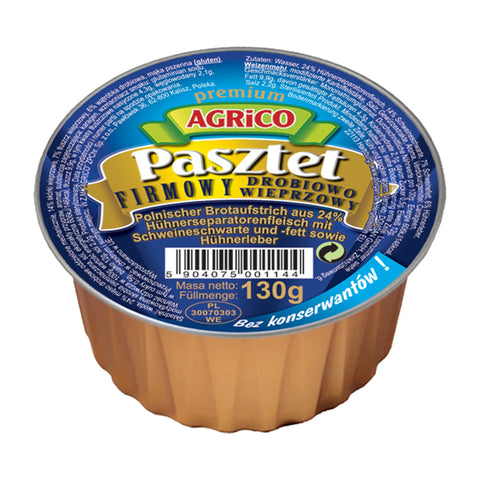 Agrico - Geflügelpastete (Pasztet drobiowy) - 12 × 130 g