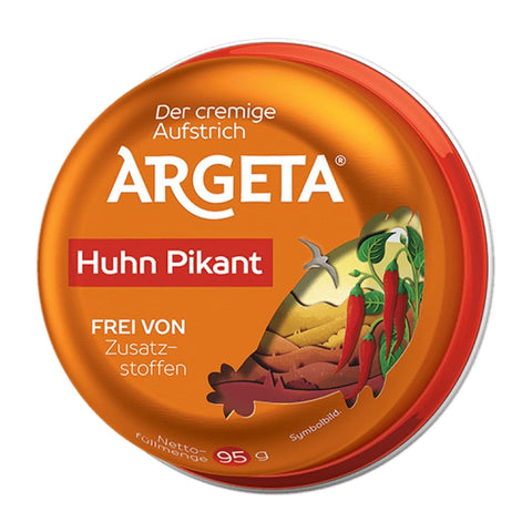 Argeta - Pikanter Hühnerfleisch-Aufstrich - Karton 14 × 95 g