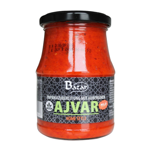 Bazar - Ajvar (Paprikapaste mild) - Karton 12 × 350 g