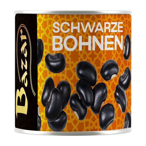 Bazar - Schwarze Bohnen - Karton 12 × 420 g