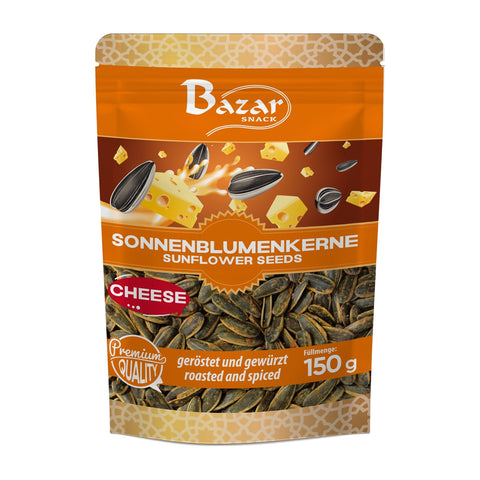 Bazar - Sonnenblumenkerne mit Käsegeschmack - Karton 12 × 150 g
