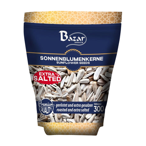 Bazar - Sonnenblumenkerne, geröstet & gesalzen - Karton 14 × 300 g