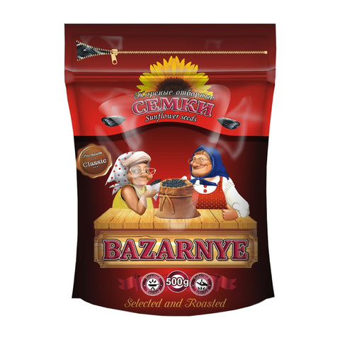 Bazarnye - Geröstete Sonnenblumenkerne XXL - Karton 12 × 500 g