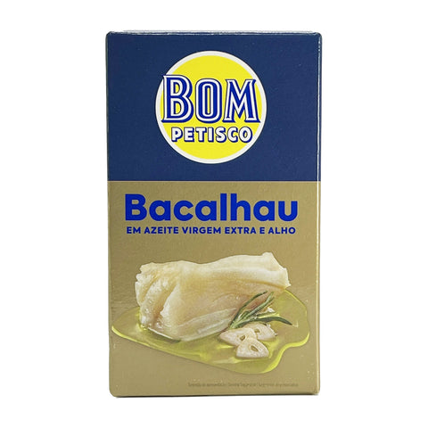 Bom Petisco - Kabeljau in nativem Olivenöl extra und Knoblauch - 80 g