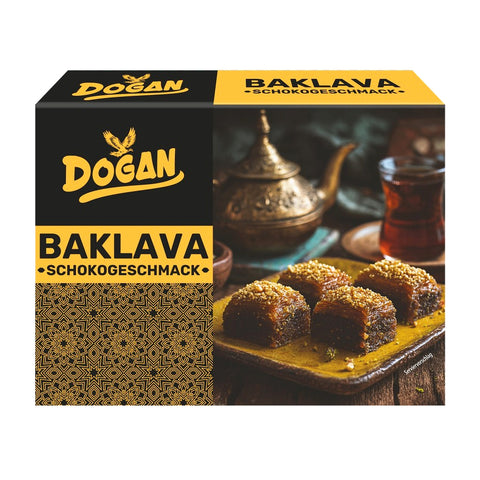 Doğan - Baklava (Walnussgebäck mit Kakao) - Karton 9 × 250 g
