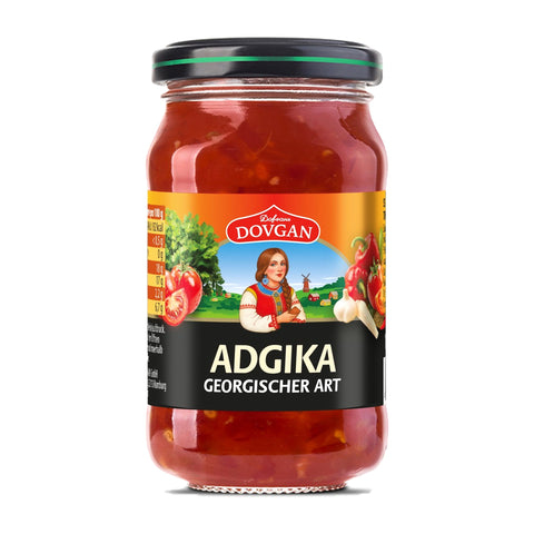 Dovgan - Adschika (Scharfe Tomatensauce georgischer Art) - Karton 6 × 212 g