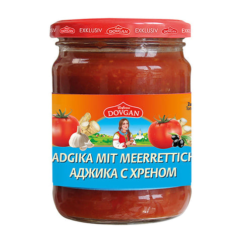 Dovgan - Adschika (Tomatensauce mit Meerrettich) - Karton 10 × 240 ml