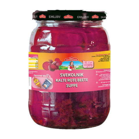 Dovgan - Borschtsch (Kalte Rote-Bete-Suppe) - Karton 10 × 490 g