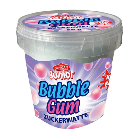 Dovgan - Zuckerwatte BubbleGum mit Kaugummi-Geschmack - Karton 6 × 50 g