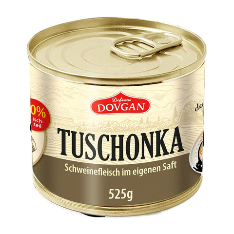 DOVGAN - Schweinefleisch-Konserve (Tuschonka) - 12 × 525 g