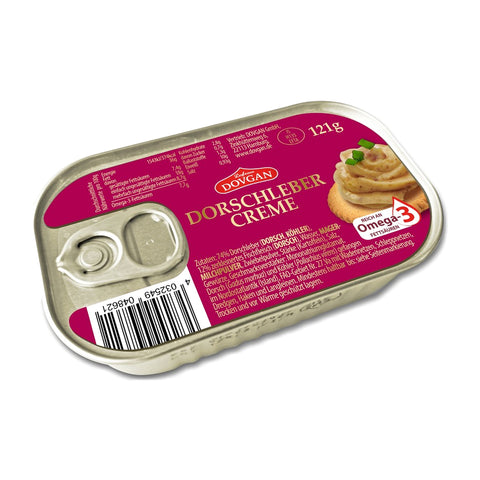 Dovgan - Dorschlebercreme - Karton 12 × 121 g