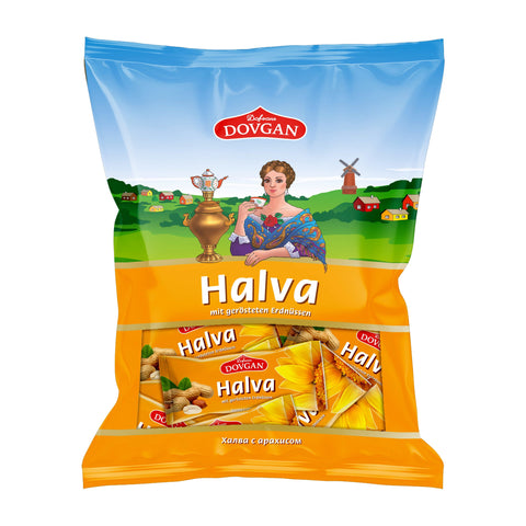 Dovgan - Halva (mit gerösteten Erdnüssen) - Karton 8 × 250 g