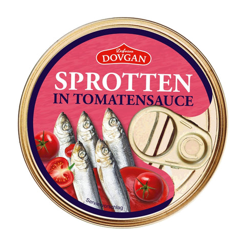 Dovgan - Kilka (Sprotten in Tomatensauce) - Karton 24 × 240 g