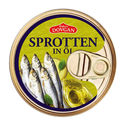 Dovgan - Kilka (Sprotten in Öl) - Karton 24 × 240 g