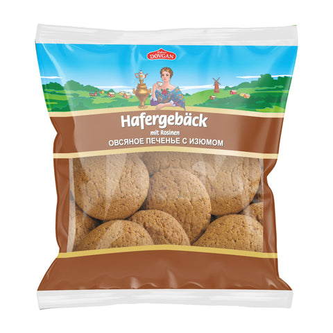 Dovgan - Hafergebäck mit Rosinen - Karton 12 × 500 g