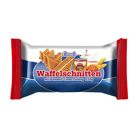 Dovgan - Oma's Waffelschnitten mit Karamellcremefüllung - Karton 6 × 220 g