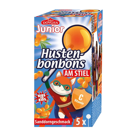 Dovgan - Sanddorn-Bonbons am Stiel - Karton 20 × 40 g