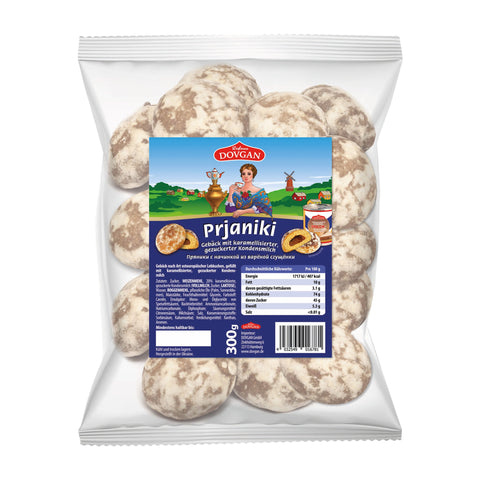 DOVGAN - Feingebäck mit Karamell-Kondensmilchfüllung (Prjaniki) - 10 × 300 g