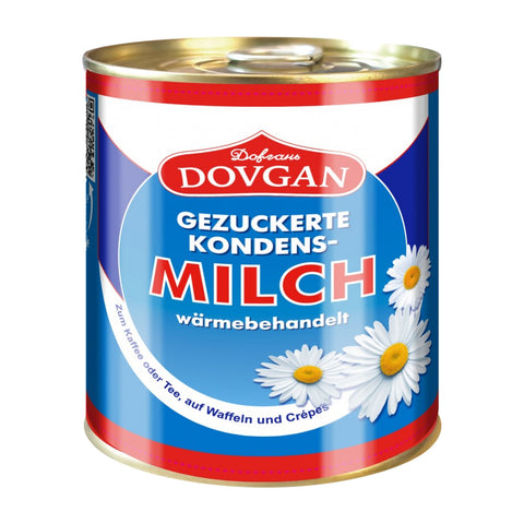 DOVGAN - Gezuckerte Kondensmilch, 8 % Fett - 12 × 370 g