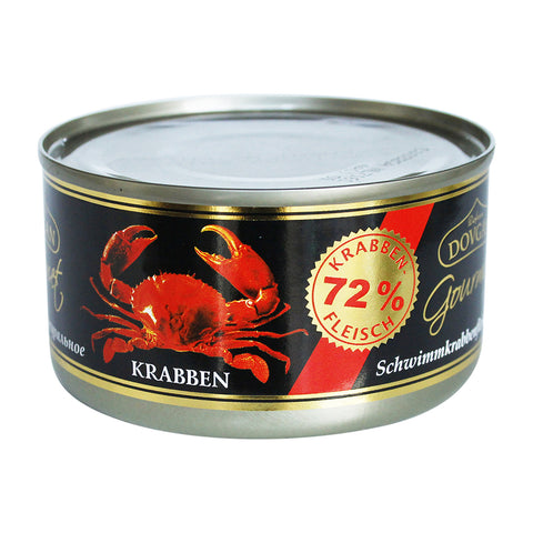Dovgan - Schwimmkrabbenfleisch im Aufguss - Karton 12 × 170 g