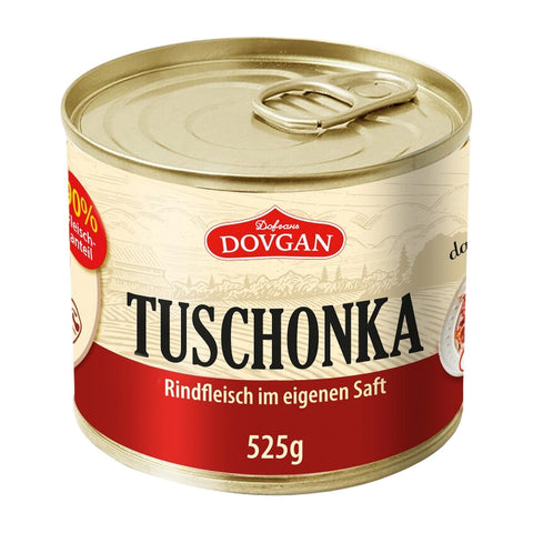 Dovgan - Tuschonka (Rindfleisch im eigenen Saft) - Karton 12 × 525 g